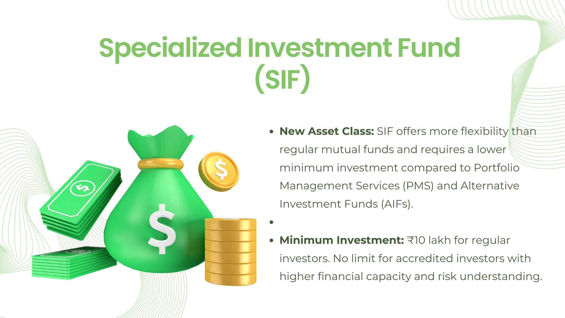 SEBI introduces Specialised Investment Funds (SIF): Min.10Lakh Investment